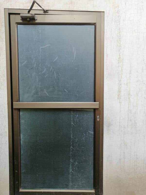 opaque Glass door. 2