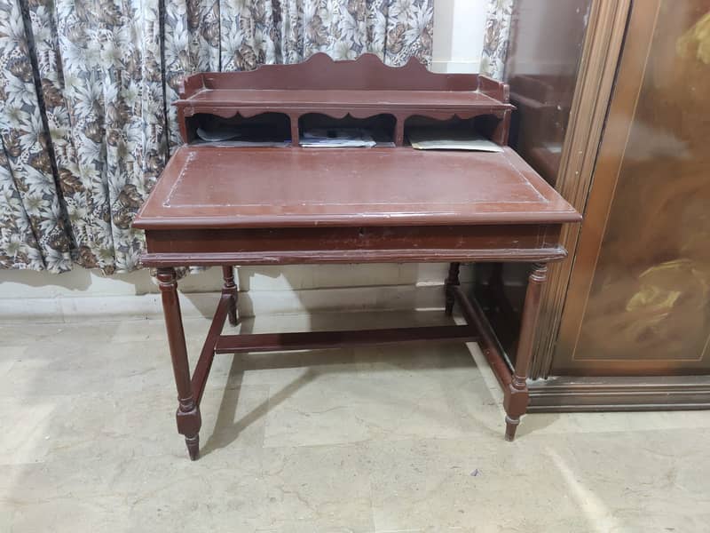 Vintage office table with large drawer for paperwork 6