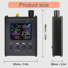 PS100 UV RF Vector Impedance ANT SWR Antenna Analyzer Meter Tester 13