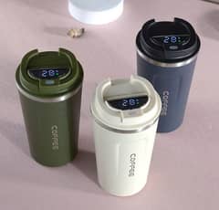 Smart Stainless Steel Coffee Thermos with LED Temperature Display