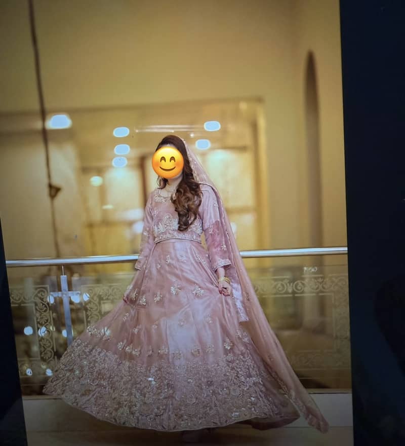 Soft Pink Bridal Dress - Only Worn Once on my walima 1