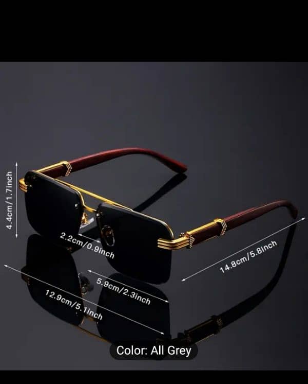 Luxury Rimless Pilot Fashion Glasses for Men & Women 0