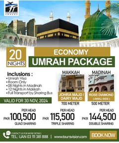 Hajj & Umrah Visas / Umrah Packages / Travel & Visa services / Bookin