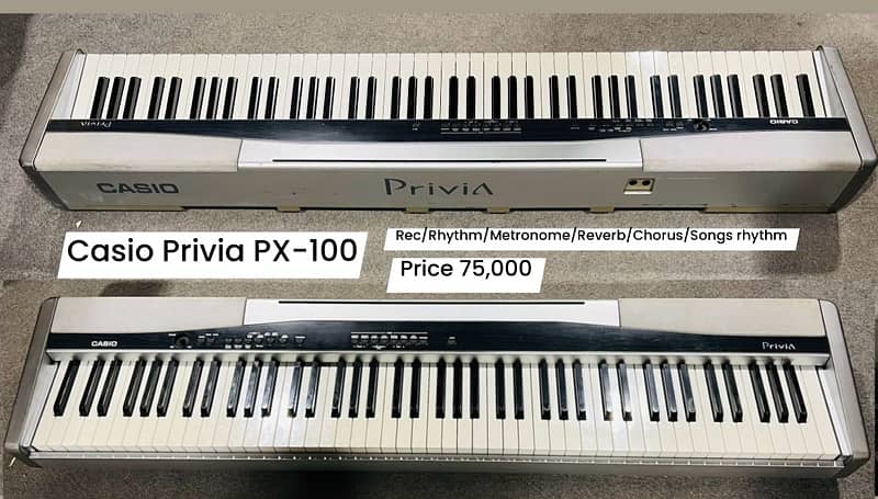 Casio Privia PX 100 Digital piano Yamaha keyboard Acoustic Nylon 0