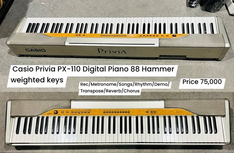 Casio Privia PX 100 Digital piano Yamaha keyboard Acoustic Nylon 2