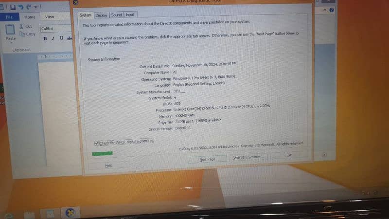 Dell Latitude 3550, Core i3, 5th Generation,4GB RAM,320GB HDD For Sale 3