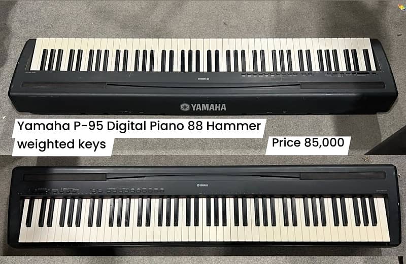 Yamaha Portable Grand NP-30 Digital Piano keyboard Acoustic guitar 2