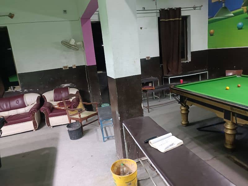 Snooker club For sale near Barrier 3 Sabri Gali Wah cantt Rawalpindi 8