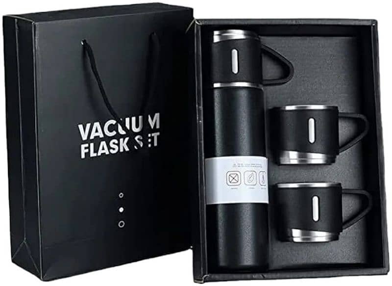 vacuum flask set. hot & cold 0