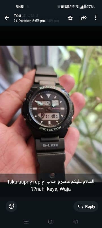 Casio Dual Time and world time Analog & Digital watch for sale 2