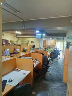 1 kanal 1st floor commercial Hall for rent at the hot location of johar town