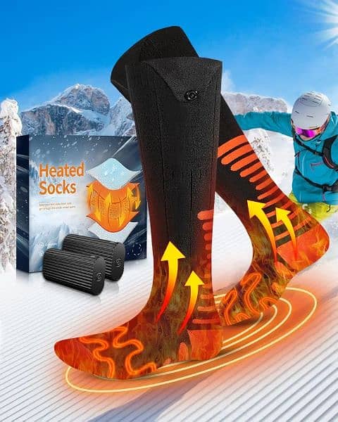 Heated Socks Rechargeable 4000 Mah battery Men Women 1