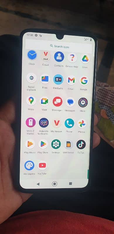 Motorola Z4 finger in screen 0