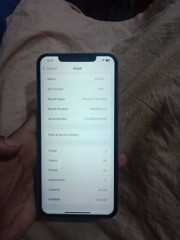 iphone 11PRO MIX 10/8 CONDITION SCREEN CHANGE FACE ISSUE 64GB 6