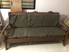 wooden sofa