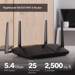 Nighthawk 6-Stream Dual-Band WiFi 6 Router Gaming Router(Branded Used)