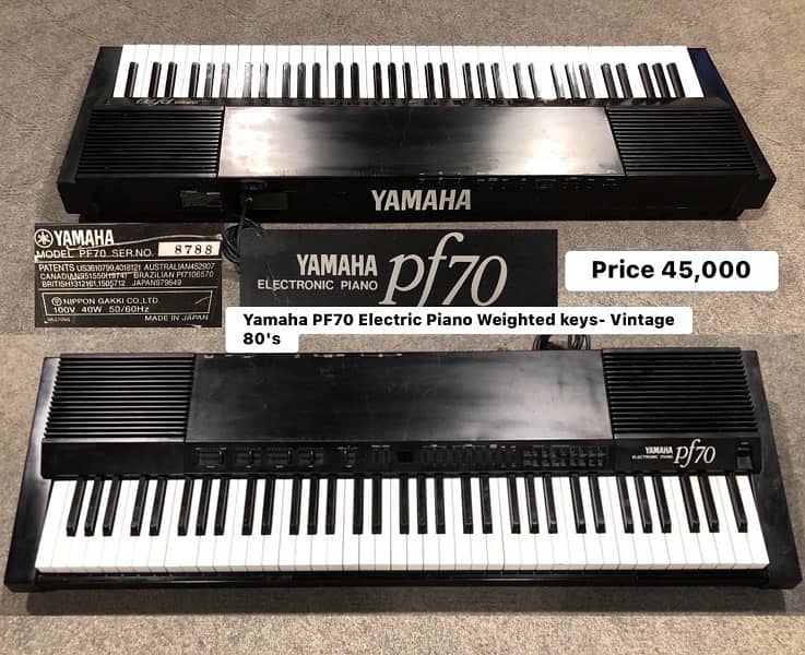 Yamaha PF70 Electric pinao 88 Hammer weighted keys Acoustic Nylon 0