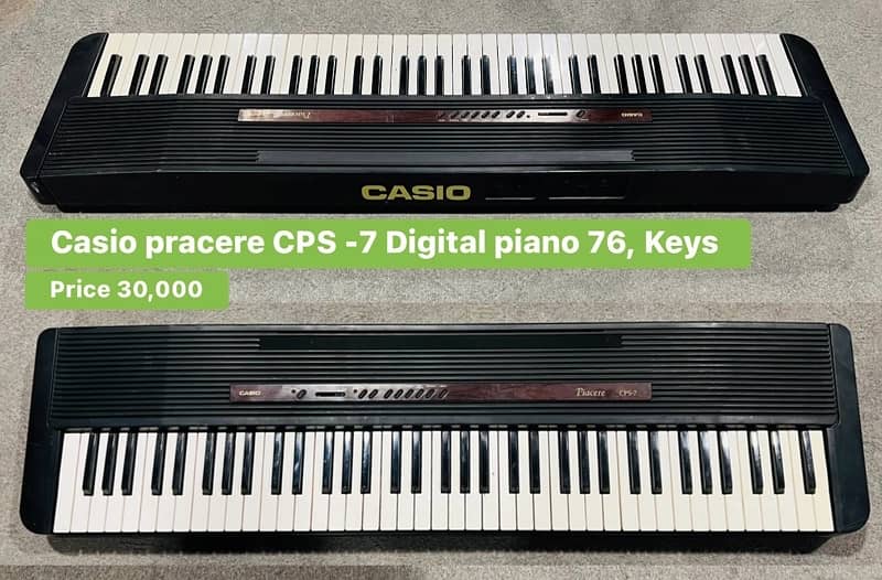 Casio CPS-100 Digital piano Yamaha Keyboard Acoustic Guitars 3