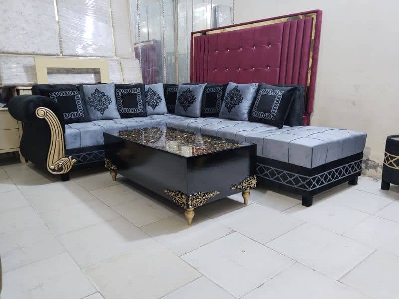 L shape sofa - 7 seater sofa set - 6 seater sofa set - coner sofa set 0