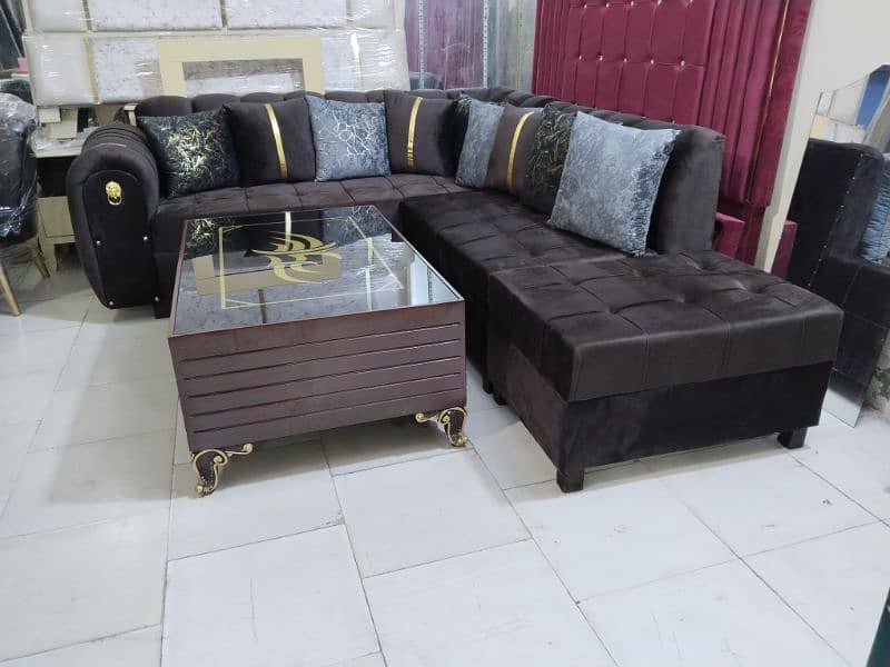 L shape sofa - 7 seater sofa set - 6 seater sofa set - coner sofa set 4