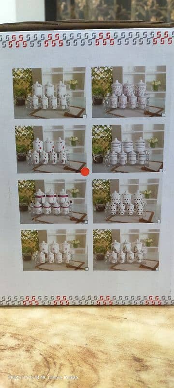 CANISTER SET 7 PCS IN PORCELAIN 3