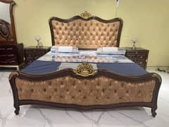 soft luxury bed set 2 side table 1 dressing