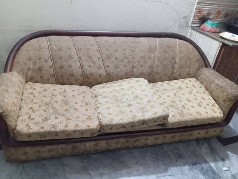 6 seater wooden sofa for sale 0