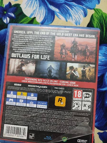 Read dead redemption 2 rdr2 ps4 game cd 1