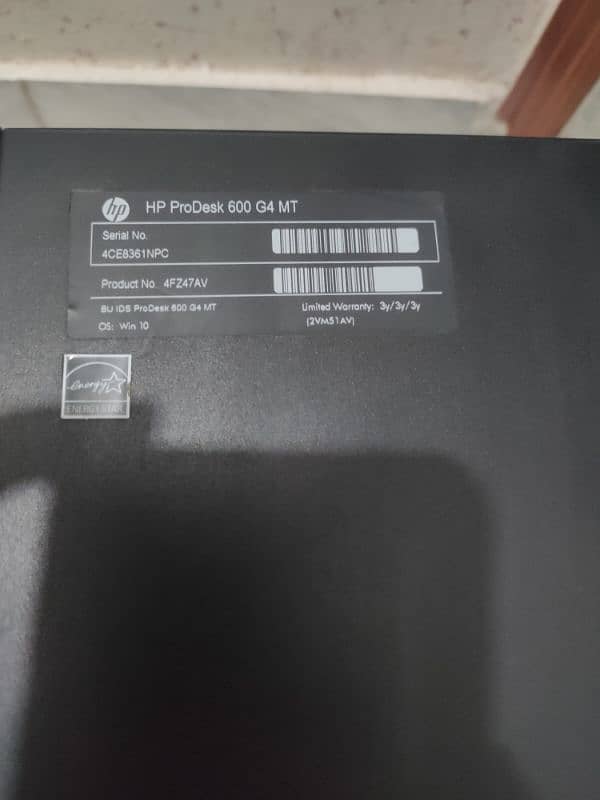 hp brand new led cpu prodesk 600 G4 MT 4