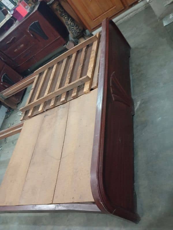 used wooden bed 1