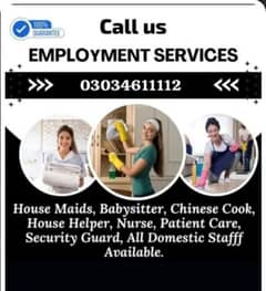 *Available Domestic employees Babysitting Patient Care Maids drive