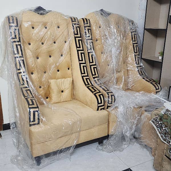 New Good Looking Sofa Set Chairs Hand Makiing 0