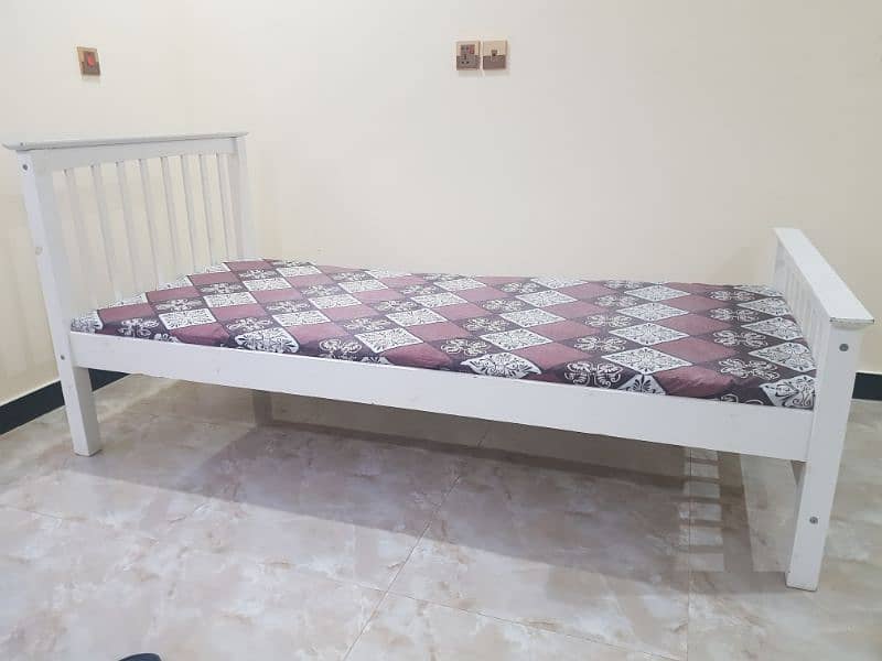 Imported Single Bed Solid Pine Wood 7