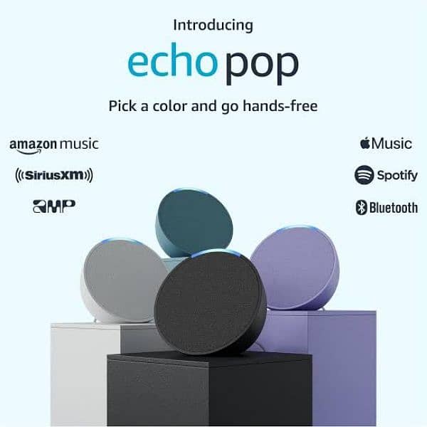 Amazon Echo pop, brand new, all colours available 1