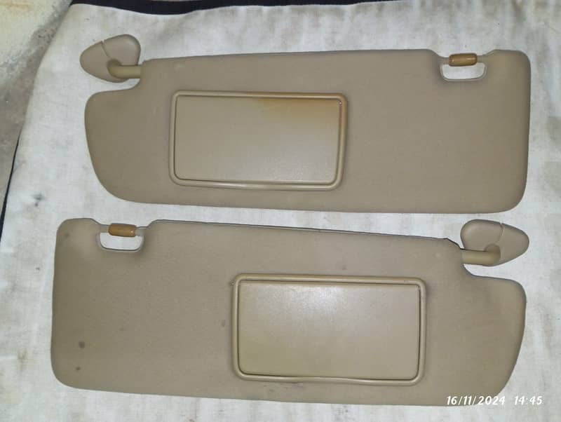 Honda Sun visor Left & Right. Roof grip Front interior Lights 1