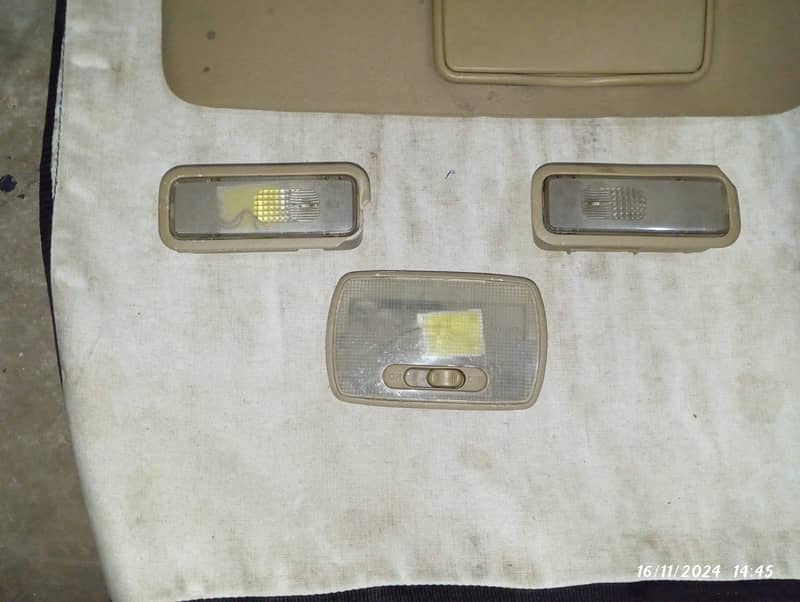 Honda Sun visor Left & Right. Roof grip Front interior Lights 3