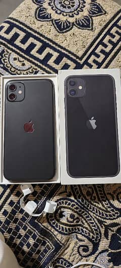 iphone 11 with box 64 gb 10by10 new condition