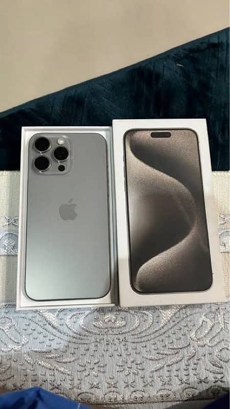 Iphone 15 Pro Max PTA Approved Brand New Condition Complete Box 0