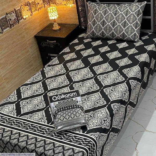 4 PCs cotton salonica painted single bedsheets 1