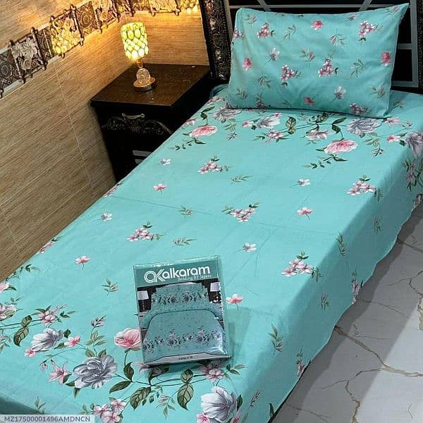 4 PCs cotton salonica painted single bedsheets 14