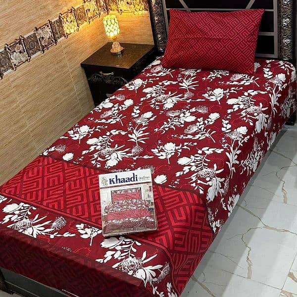 4 PCs cotton salonica painted single bedsheets 16