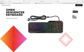 HP Omen Sequencer Optical Mechanical Gaming Keyboard