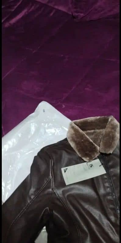 BROWN LEATHER JACKET Men's 2