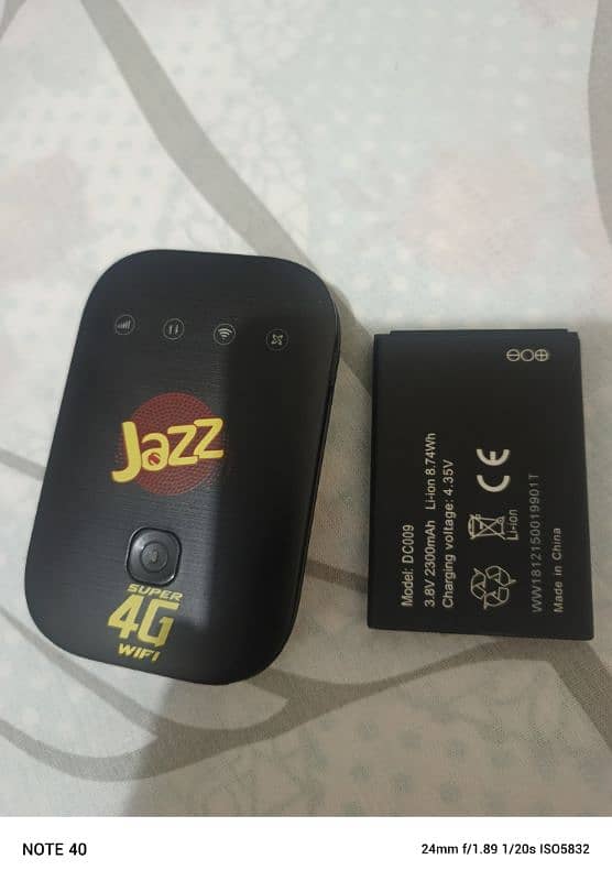 Jazz unlock 4g device All sim work full new 10day use 100%ok 1