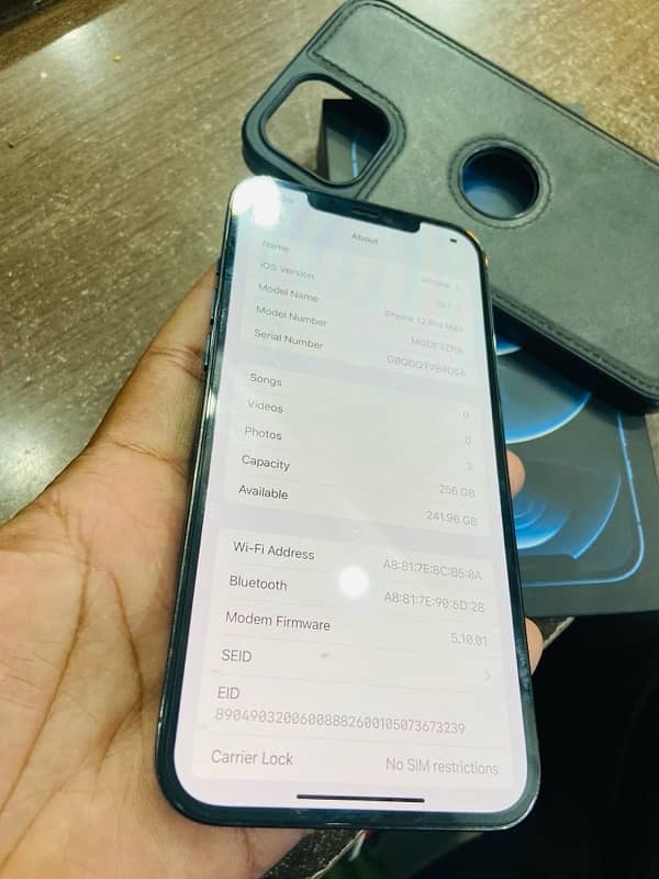 Iphone 12 pro Max 256gb  Factory Unlock Dual PTA Aproved With Box 1