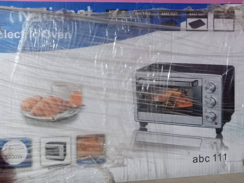 National electronic oven brand new condition with warranty. 0