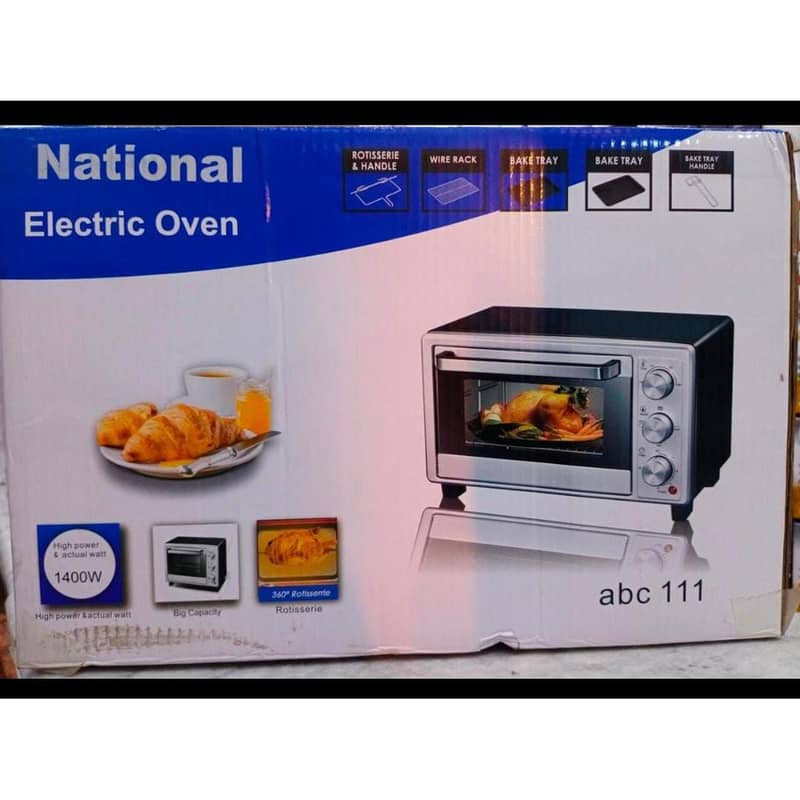 National electronic oven brand new condition with warranty. 1