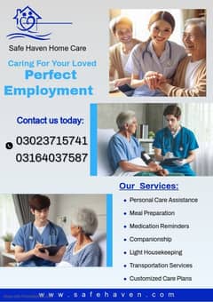 Home Nursing care/ Nurse male & female/Patient Attendant male & female