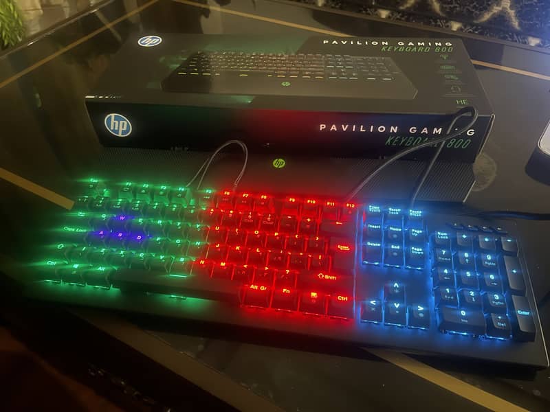 HP Pavilion Gaming Keyboard 800 Red Mchenical Switches 0