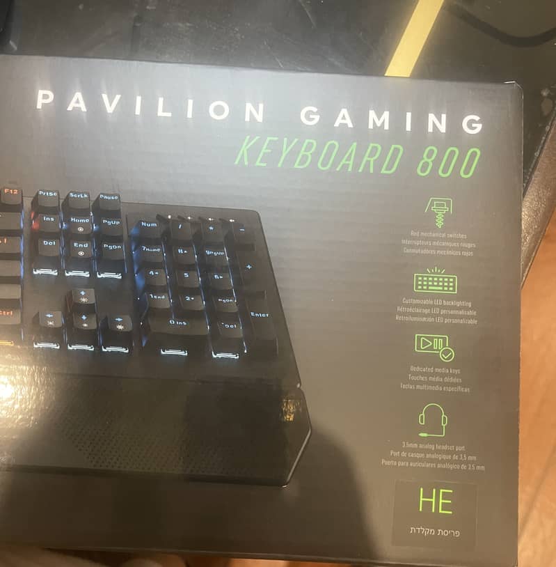 HP Pavilion Gaming Keyboard 800 Red Mchenical Switches 4